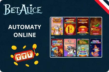 Automaty online BetAlicee od wiodących producentów