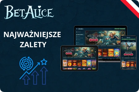 Najważniejsze zalety BetAlicee na komputerze, tablecie i smartfonie